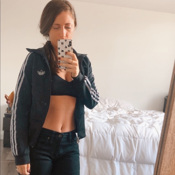 Flattering Adidas Three Stripes Bling Sweater - Picture 2 of 14